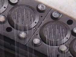 図3　合成繊維の溶融紡糸工程の例