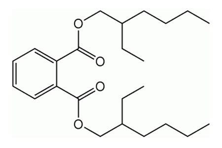 DEHP 構造式 (検出頻度が高い物質)