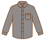 図1. グレー色のシャツのイメージ