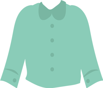 図3. 淡い緑色のブラウスのイメージ