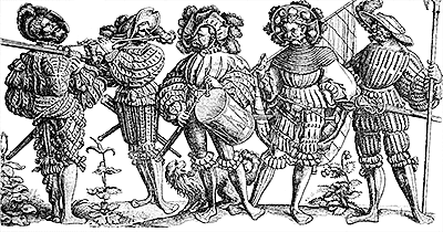 図5.古代の切創防護衣のイメージ (鎖かたびら)原理