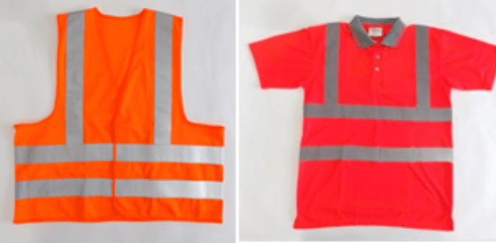 High visibility safety clothing in accordance with JIS T 8217